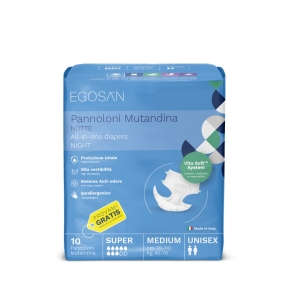 EGOSAN Pannoloni Mutandina Super Notte Medium - 10pz