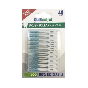 PLAKKONTROL Scovolini Brush & Clean Dual Action - 40pz