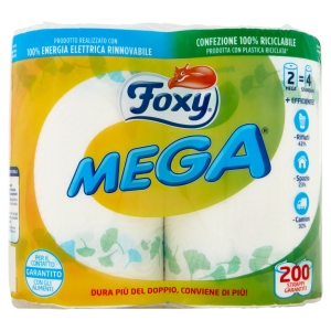 FOXY Mega Asciugatutto Decorati - 2 rotoli