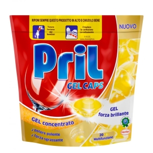 PRIL Gel Concentrato Caps Forza Brillante Limone - 20pz