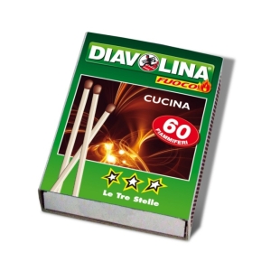 DIAVOLINA Fiammiferi Cucina - 60 pz