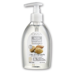 OMIA Non Sapone Eco Biologico Mani e Viso con Olio di Mandorla - 300ML