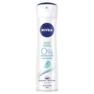 NIVEA Deodorante Fresh Vitality 48h Spray Fragranza di Fiori di Cotone 150Ml