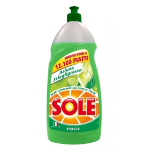 SOLE Piatti Gel Oxi Detersivo Liquido Supersgrassante - 1100 ml