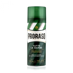 PRORASO Schiuma da Barba Rinfrescante e Tonificante per Tutte le Barbe con Olio di Eucalipto e Mentolo - 100ml