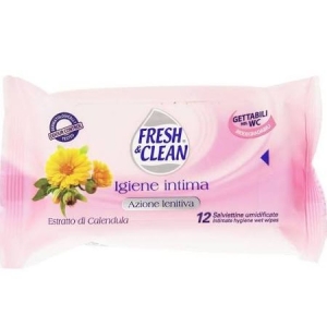 FRESH&CLEAN Salviettine Igiene Intima con Estratto di Calendula - 12pz