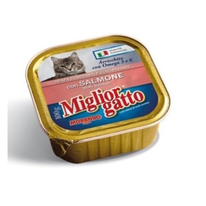 MIGLIOR GATTO Bocconcini Salmone Senza Conservanti o Coloranti - 100gr