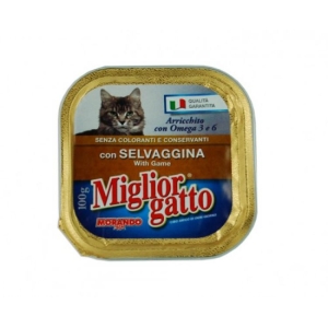 MIGLIOR GATTO Bocconcini Selvaggina Senza Conservanti o Coloranti - 100gr