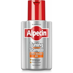ALPECIN Tuning Shampoo Nero alla Caffeina Mantiene il Colore Scuro dei Capelli Previene la Caduta - 200ml