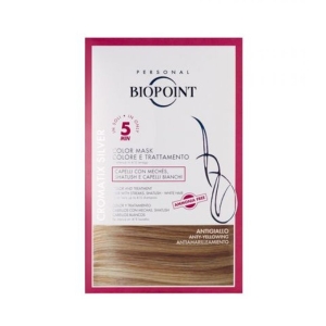 BIOPOINT Cromatix Silver Color Mask Colore e Trattamento per Capelli con Mesches Shatush e Capelli Bianchi