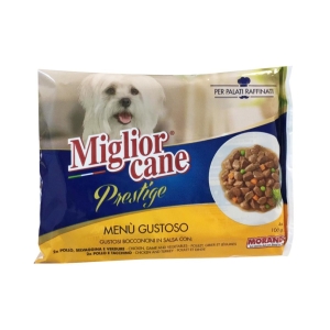 MIGLIOR CANE Prestigerebbero Menu' Gustoso - 4*100gr