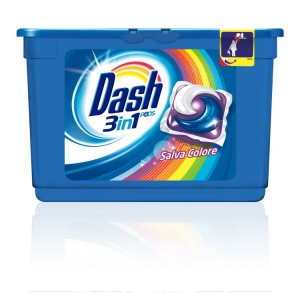 DASH Pods 3 in 1 Salva Colore - 15 Capsule