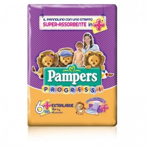 PAMPERS Progressi 6+ Pannolini Extra Large (16+ kg) - 18pz