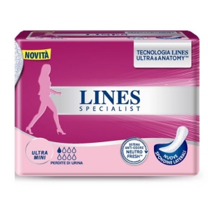 LINES Specialist Pannolini Ultra Mini Perdite Leggere con Spondine Laterali - 24pz