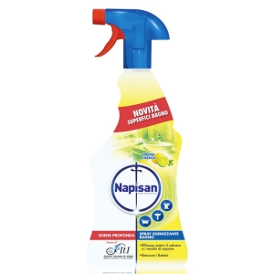 NAPISAN Spray Igienizzante Bagno Limone e Menta - 750 ml