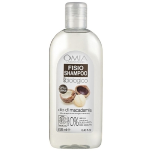 OMIA Fisio Shampoo Eco Biologico Capelli Luminosi con Olio di Macadamia - 250ml