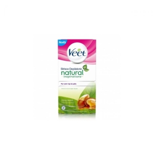 VEET Strisce Depilatorie Natural Ispirations per Tutti i Tipi di Pelle con Olio di Argan - 16pz