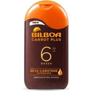 BILBOA Carrot Plus Latte Solare con Beta-carotene Potenziante Protezione Bassa 6 - 200ml