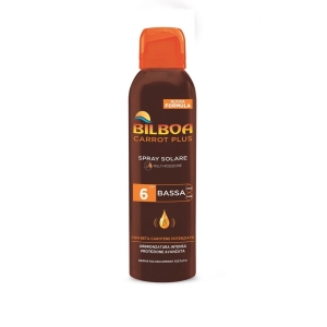 BILBOA Carrot Olio Solare Spray No Gas con Attivatore di Melanina Protezione Bassa 6 - 150ml