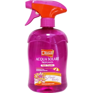 DELICE Solaire Acqua Solare Profumata Fresh Bronze Flower Beauty con Hamamelis e Aloe Vera - 500ml