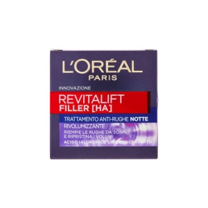 L'OREAL Revitalift Filler [HA] Trattamento Antirughe Notte Rivolumizzante - 50ml