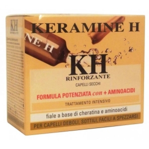 KERAMINE H Rinforzante Capelli Secchi Deboli Sottili e Facili a Spezzarsi Formula Potenziata con Più Aminoacidi Trattamento Intensivo Fiale Avorio - 10pz