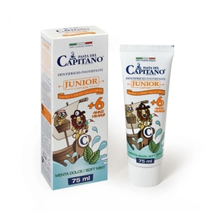 PASTA DEL CAPITANO Dentifricio Junior +6 Menta Dolce - 75ml