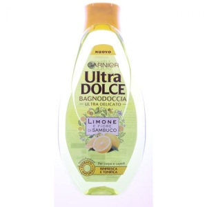 GARNIER Ultra Dolce Bagnodoccia Ultra Delicato con Limone e Fiori di Sambuco - 500ml