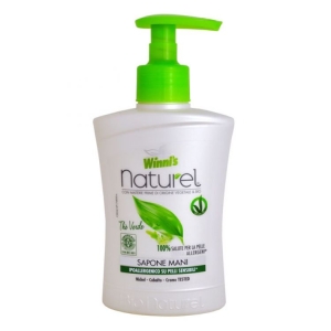 WINNI'S Naturel Sapone Mani con Thè Verde Ipoallergenico su Pelli Sensibili - 250ml