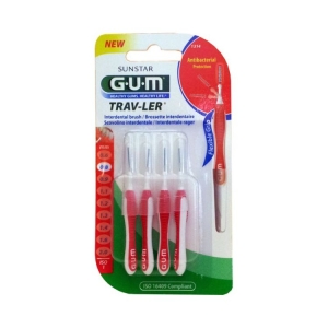 GUM Trav-ler Scovolino Antibatterico Protettivo Flessibile 0.8 - 4pz