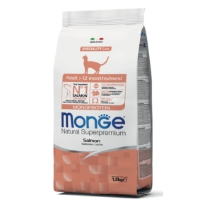 MONGE Crocchette Adult Monoproteiche Salmone - 1,5kg