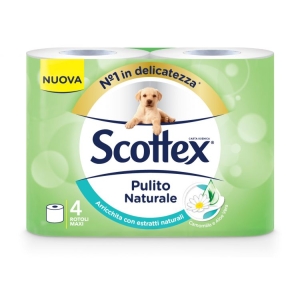 CARTA IG.SCOTTEX PUL.NATUR.4PZ