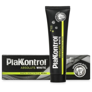 PLAKKONTROL ABSOLUTE WHITE PASTA DENTIFRICIA NERA 75 ML