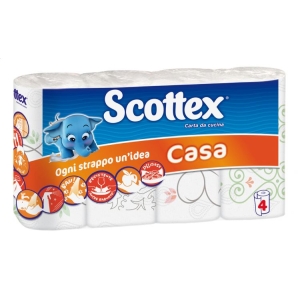 SCOTTEX Casa Asciugatutto confezione 4 rotoli