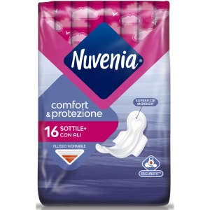 NUVENIA Sottile Anatomico Normale Assorbente Ripiegato - 16pz