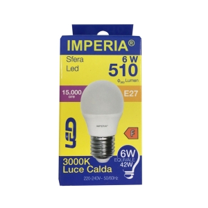 IMPERIA Lampadina Sfera Led - 6W