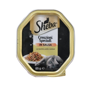 SHEBA Creazioni Speciali in Salsa con Tacchino, Pollo e Verdure - 85gr