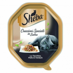 SHEBA Creazioni Speciali in Salsa con Tacchino, Pollo e Verdure - 85gr