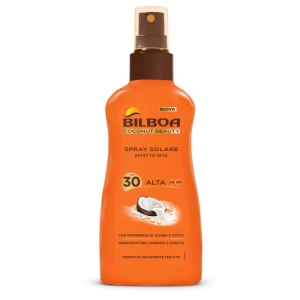 BILBOA Spray Solare Effetto Seta Coconut No Gas SPF 30 - 200 ml