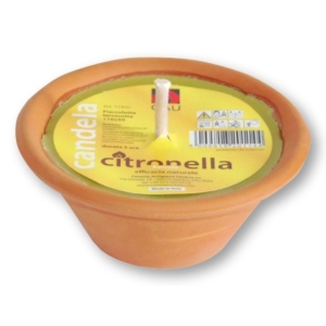 CITRONELLA Fiaccoletta terracotta - H 50mm x D 110mm