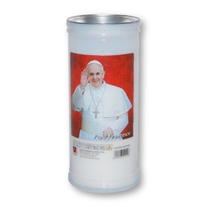 CAU Lampada Votiva Bianca Papa Francesco 102/C1 - 65×155mm