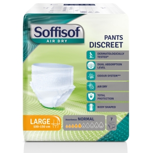 SOFFISOF Pants Air Dry Discreet taglia L - 7pz