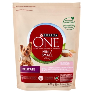 PURINA One Mini Dog Delicate Salmone&Riso - 800gr