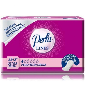 LINES Perla Ultramini per Perdite di Urina Assorbente - 22+2pz