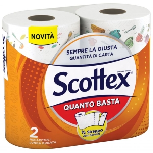 SCOTTEX Asciugatutto Quanto Basta 1/2 Strappo - 2 rotoli