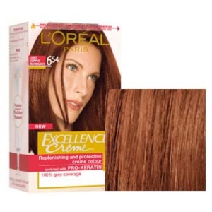 L'OREAL EXCELLENCE CREME 6.54 Biondo Scuro Mogano Ramato Tintura per Capelli