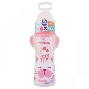 BIBERON PP CL SIL.ROSA 330ML MANICO