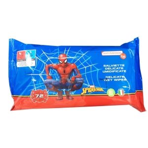 NATURAVERDE Salviette Spiderman Delicate - 72 pezzi 