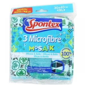 SPONTEX MICROFIBRE MOSAIK 3PZ