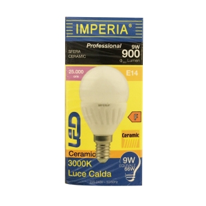 IMPERIA Lampadina Luce Calda Sfera Ceramic - 900W